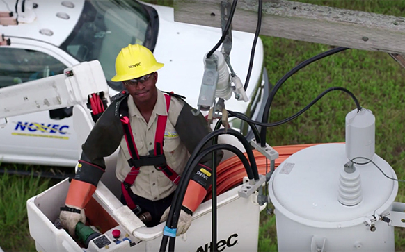 Lineman in Bucket